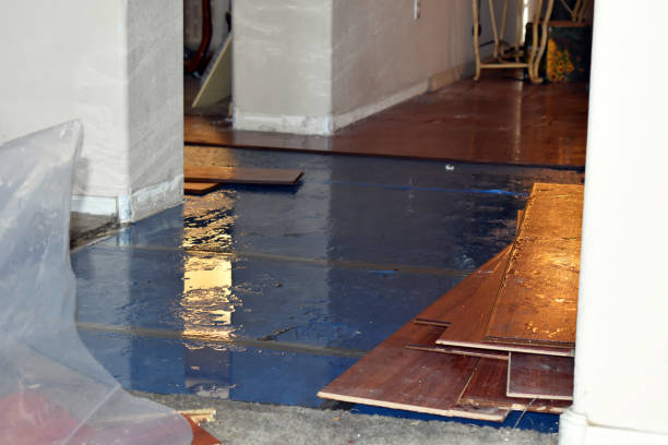 Professional Flood Cleanup technician working in Haviland, NY